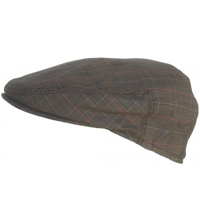 Newsboy Caps Summer Plaid Ivy Scally Driver Cap Polyester Flat Hat - Black - C811VYXNT75 $27.56