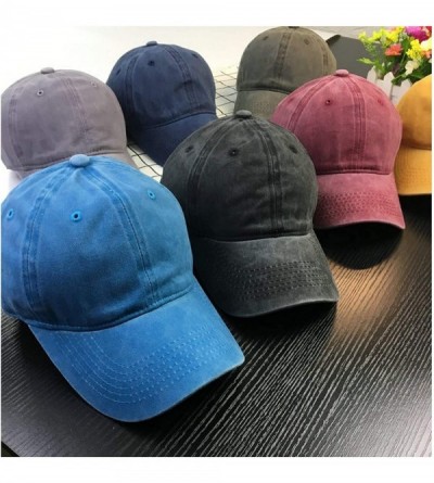 Baseball Caps The Walking Dead Men's&Women Unisex Distressed Caps with Adjustable Strap - Deep Heather - CC18R30X0SD $10.54