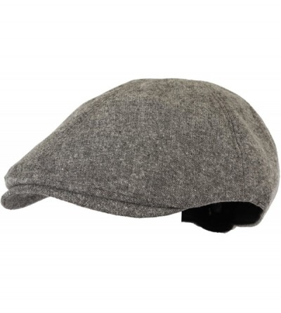 Newsboy Caps Melange Cotton Newsboy Hat Flat Cap SL3027 - Gray - CZ11UL8VRB9 $22.62