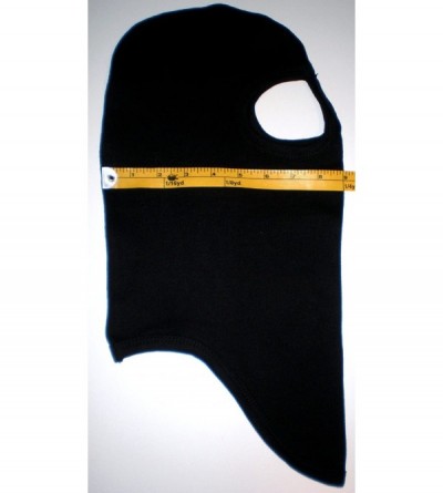 Balaclavas American Made Adult 2 Eye Hole Glowing Skull Ghost Ski Mask Long Neck Balaclava Black - CZ116EP0SO5 $13.98