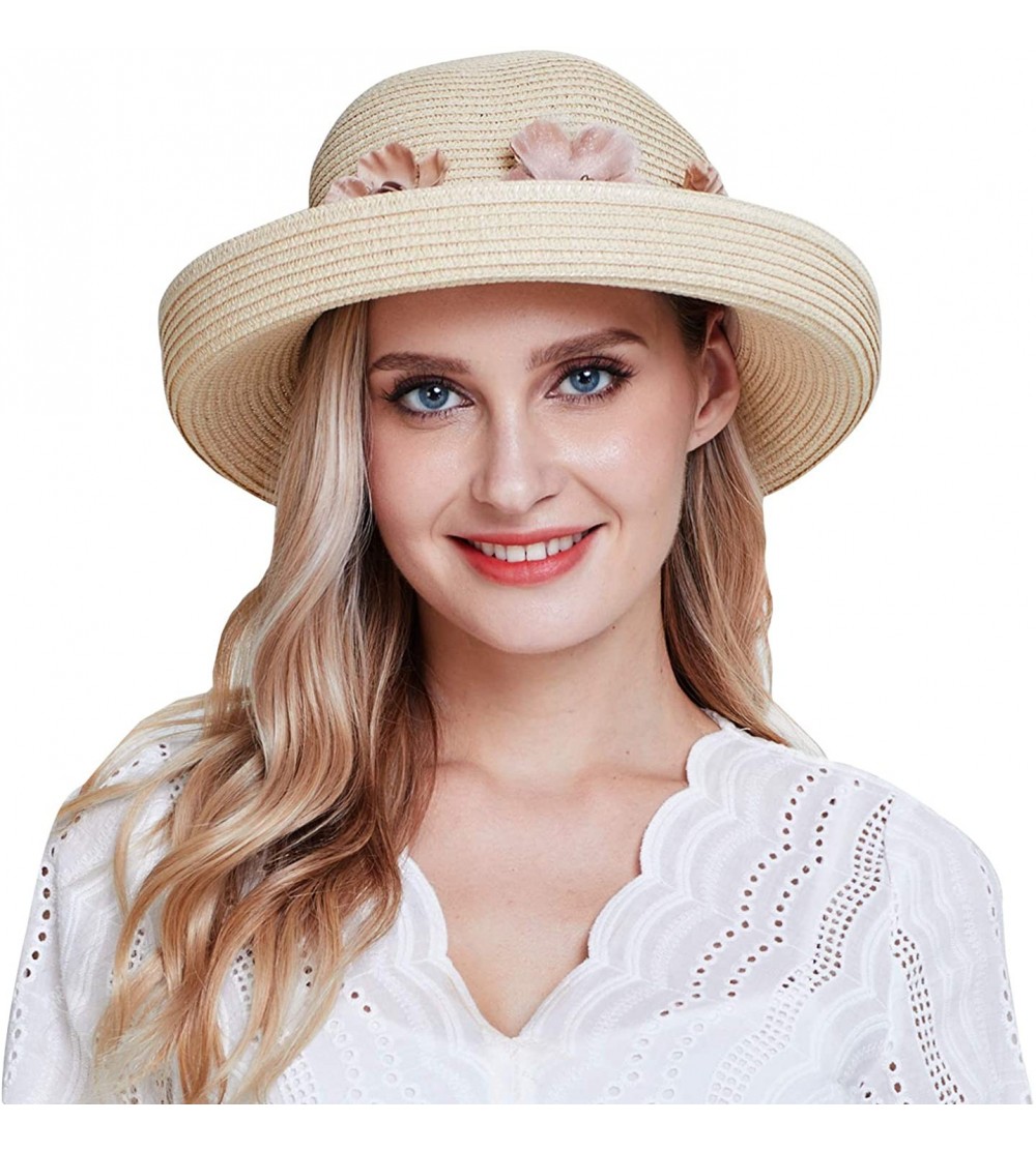 Sun Hats Women Summer Sun hat-Flap Cover Cap UPF 50+ Shade Hat Fishing Hat-8306 - A3-0529-beige - CO17YD32WK0 $8.42