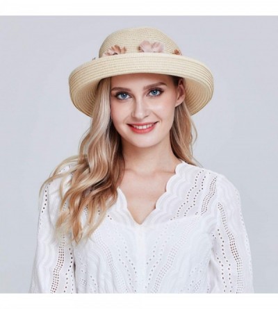 Sun Hats Women Summer Sun hat-Flap Cover Cap UPF 50+ Shade Hat Fishing Hat-8306 - A3-0529-beige - CO17YD32WK0 $8.42