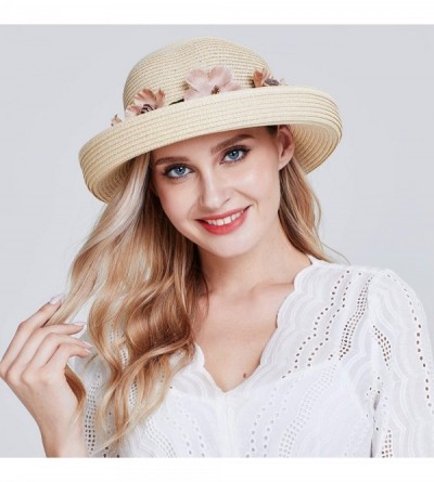 Sun Hats Women Summer Sun hat-Flap Cover Cap UPF 50+ Shade Hat Fishing Hat-8306 - A3-0529-beige - CO17YD32WK0 $8.42