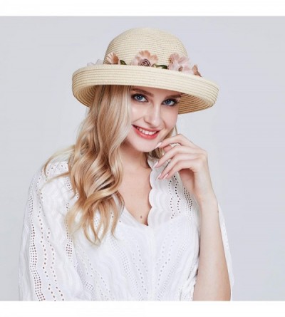 Sun Hats Women Summer Sun hat-Flap Cover Cap UPF 50+ Shade Hat Fishing Hat-8306 - A3-0529-beige - CO17YD32WK0 $8.42