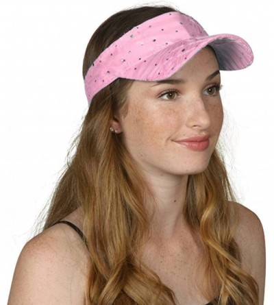 Skullies & Beanies Glitter Sequin Visor Hat - Light Pink - CS11V7THP2L $10.39