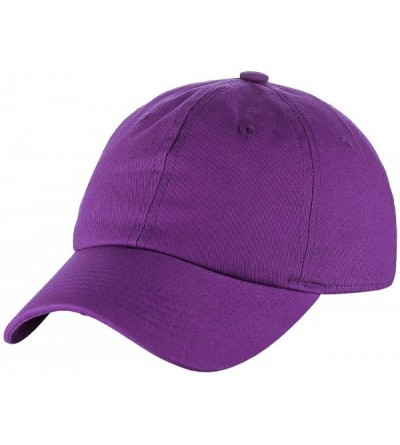 Baseball Caps Unisex Classic Blank Low Profile Cotton Unconstructed Baseball Cap Dad Hat - Purple - CV18RT9IX83 $11.72