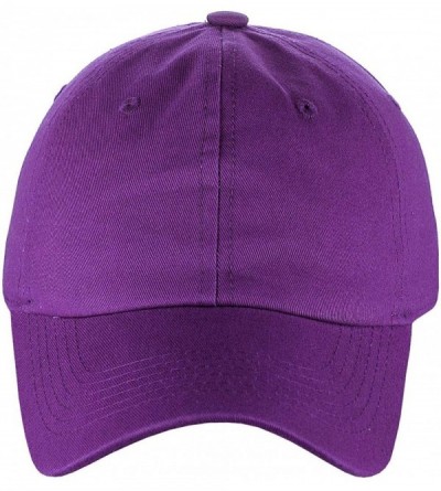 Baseball Caps Unisex Classic Blank Low Profile Cotton Unconstructed Baseball Cap Dad Hat - Purple - CV18RT9IX83 $11.72