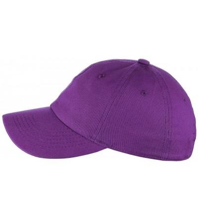 Baseball Caps Unisex Classic Blank Low Profile Cotton Unconstructed Baseball Cap Dad Hat - Purple - CV18RT9IX83 $11.72