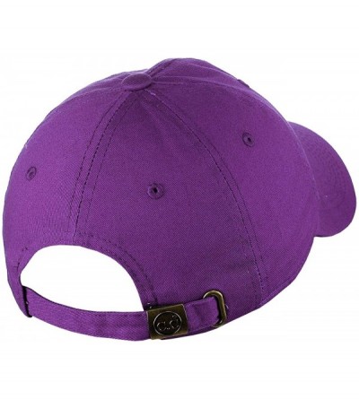 Baseball Caps Unisex Classic Blank Low Profile Cotton Unconstructed Baseball Cap Dad Hat - Purple - CV18RT9IX83 $11.72