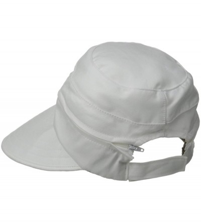 Sun Hats Women's Naples Cotton Packable Cap & Visor Sun Hat- Rated UPF 50+ for Max Sun Protection- White- One Size - White - ...