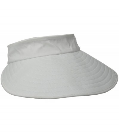 Sun Hats Women's Naples Cotton Packable Cap & Visor Sun Hat- Rated UPF 50+ for Max Sun Protection- White- One Size - White - ...