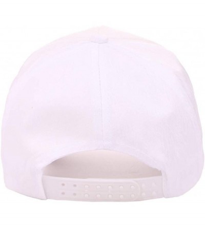 Baseball Caps Women Adjustable Baseball Cap-Bling Diamond Cat Snapback Caps Hip Hop Hats Breathable Visor Sun Hat - White - C...