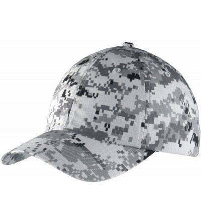 Baseball Caps C925 Digital Ripstop Camouflage Cap - Grey Camouflage - CV12BX2LC8T $18.57