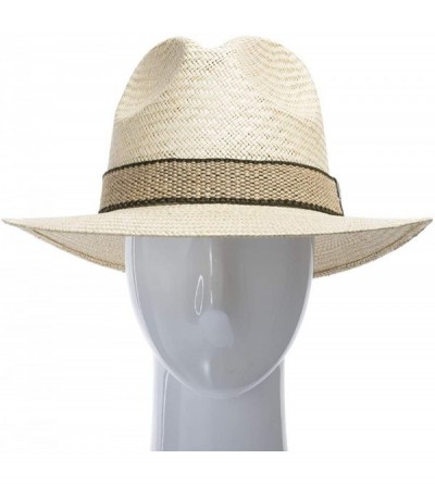 Sun Hats Casual Safari Jack Panama Outdoors Natural Straw Flexible Hat Hat - Natural With Jute Rope Hat Band - CH18QU0HXZL $5...