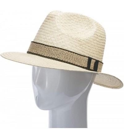 Sun Hats Casual Safari Jack Panama Outdoors Natural Straw Flexible Hat Hat - Natural With Jute Rope Hat Band - CH18QU0HXZL $5...