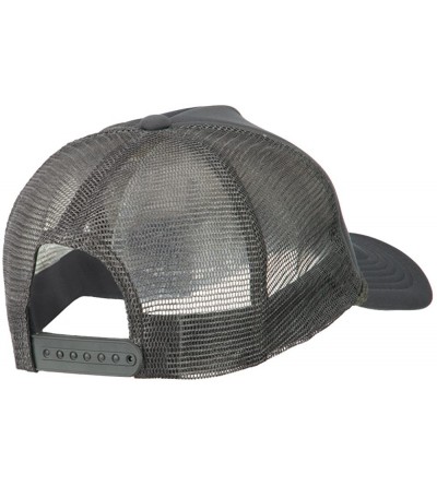 Baseball Caps Big Foam Mesh Truck Cap - Grey - CC11ONZ5ELP $13.63