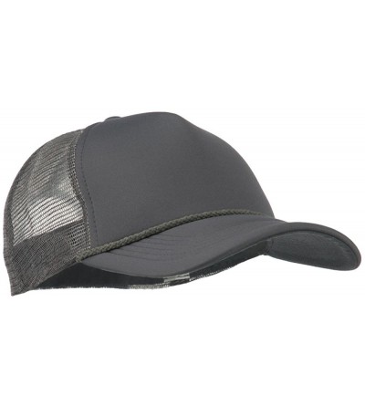 Baseball Caps Big Foam Mesh Truck Cap - Grey - CC11ONZ5ELP $13.63