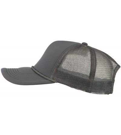 Baseball Caps Big Foam Mesh Truck Cap - Grey - CC11ONZ5ELP $13.63