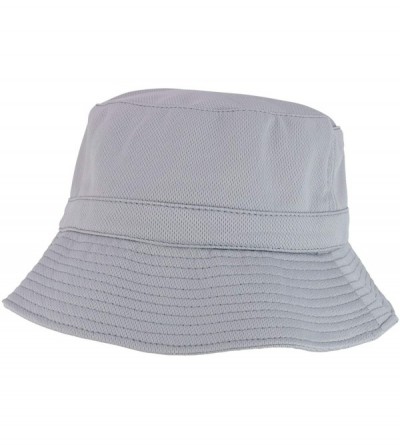 Bucket Hats Moisture Wicking UV Control Cotton Meah Bucket Hat - Grey - CH18SQ37UQR $16.12