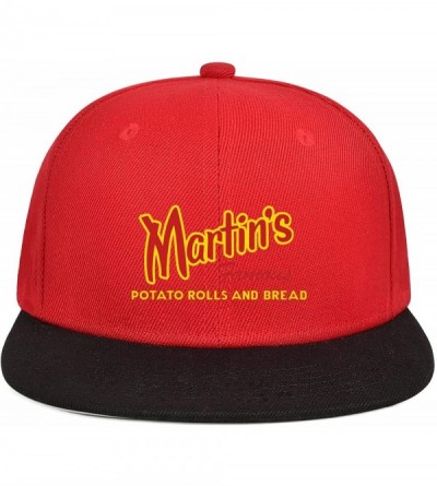 Sun Hats Men's Women's Fitted Adjustable Fits Baseball Cap Martin's-Famous-Potato-Bread-Logo- Snapback Hats Dad Hat - CA18Z6C...