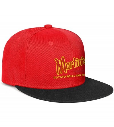 Sun Hats Men's Women's Fitted Adjustable Fits Baseball Cap Martin's-Famous-Potato-Bread-Logo- Snapback Hats Dad Hat - CA18Z6C...