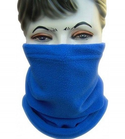 Balaclavas Unisex Fleece Neck Warmer Cold Weather Face Mask Snowboard Scarf Hat 3 in 1 - Blue - CX1888RMONN $7.84