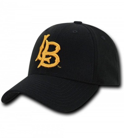 Baseball Caps University Cal State Long Beach The Beach CSULB NCAA Flex Baseball Fitted Fit Ball Cap Hat Black - CN18D576Q67 ...