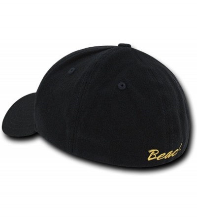 Baseball Caps University Cal State Long Beach The Beach CSULB NCAA Flex Baseball Fitted Fit Ball Cap Hat Black - CN18D576Q67 ...