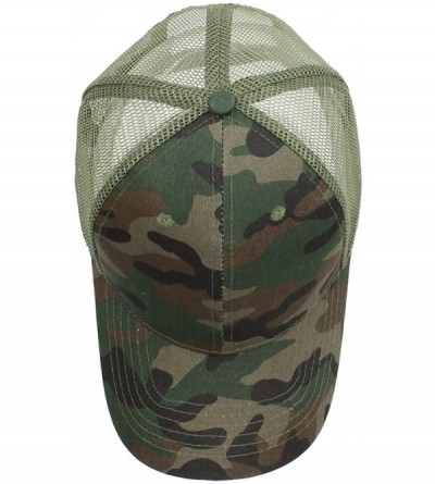 Baseball Caps Baseball Cap Mesh Visor Trucker Hats Adjustable Plain Cap Polo Style Low Profile - Camouflage C - CM184HZLCD5 $...