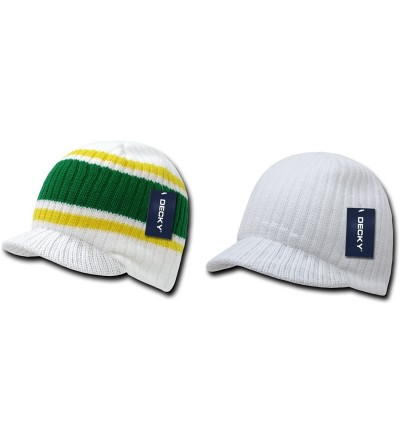 Skullies & Beanies Campus Jeep Cap Asst Colors 2 PK - Stripe White / Solid Stripe White - CU127DIXSP7 $14.33