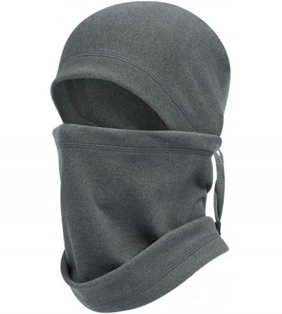 Balaclavas Adjustable Hood Ski Mask Warm Face Cover Winter Cold Weather Balaclava Women Men - Grey - C818Z5TLL97 $18.44
