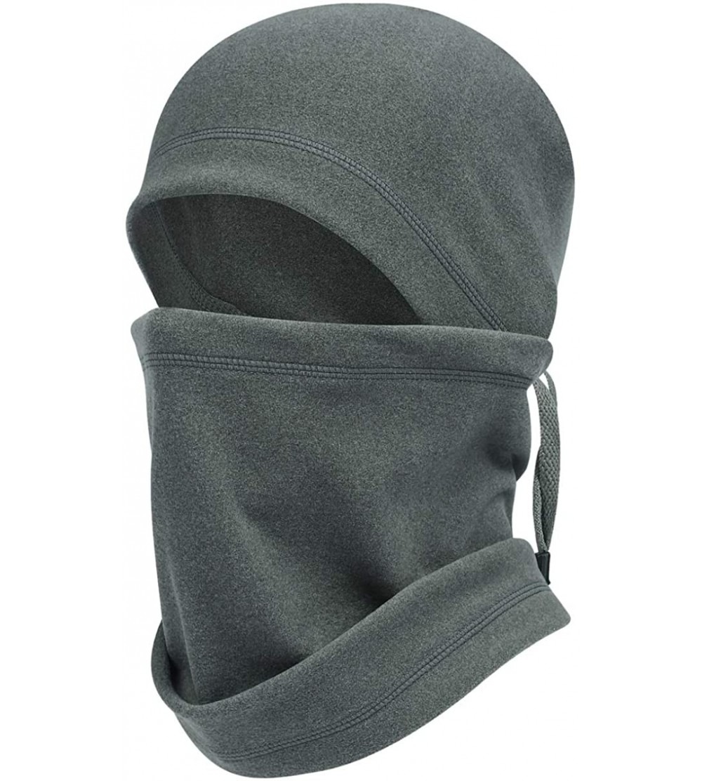 Balaclavas Adjustable Hood Ski Mask Warm Face Cover Winter Cold Weather Balaclava Women Men - Grey - C818Z5TLL97 $21.83