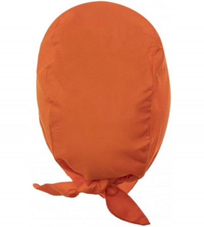 Skullies & Beanies Wide Band Cotton Doo Rag - Orange - CV18CIL7L48 $27.48