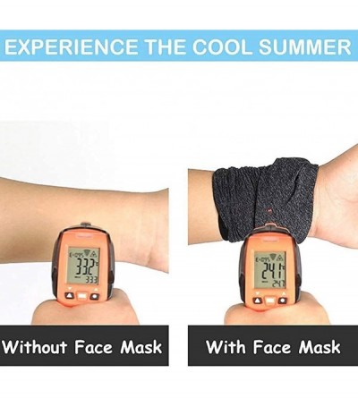 Balaclavas Face Mask with Ear Hangers- Cooling Neck Gaiter- Scarf- Bandana- Summer Balaclava for Dust Wind UV Protection - CY...