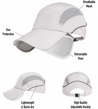 Sun Hats Sport Hat Anti UV Sunburn Lightweight Quick Dry Breathable Running Outdoor Cap - Sh01-4 - CR18LOYCLA9 $11.88