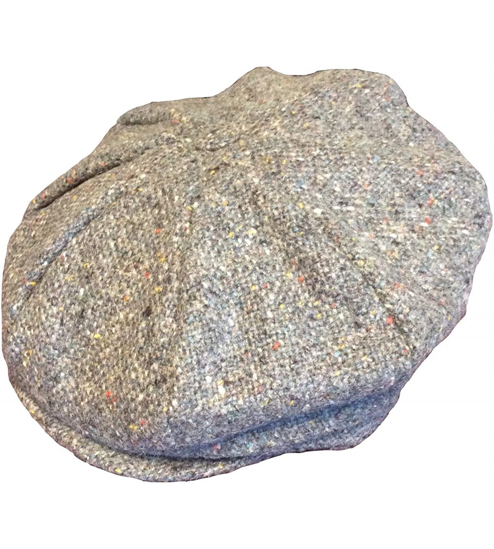 Newsboy Caps Men's Donegal Tweed 8 Piece Cap Newsboy Cap - Sea Blue - C318STK3L6S $42.77