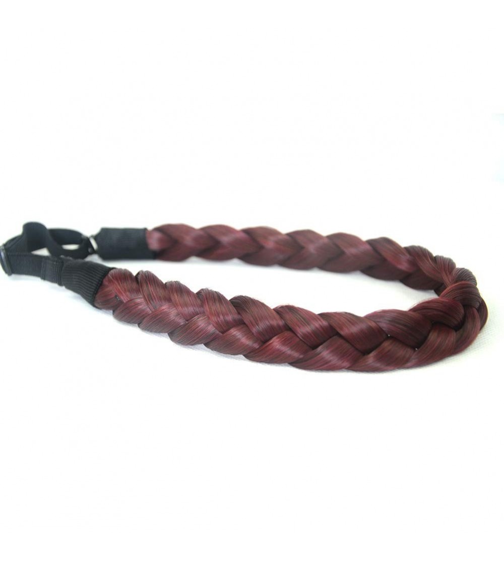 Headbands Synthetic Hairpiece accessory aHairBeauty - Burgundy - CI18XU2ND9Z $15.72