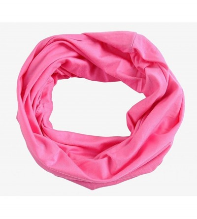 Skullies & Beanies Womens Summer Cotton Beanie Hat Baggy Slouchy Chemo Cap Turban Infinity Scarf - Rose - C718EDR9ESR $8.36