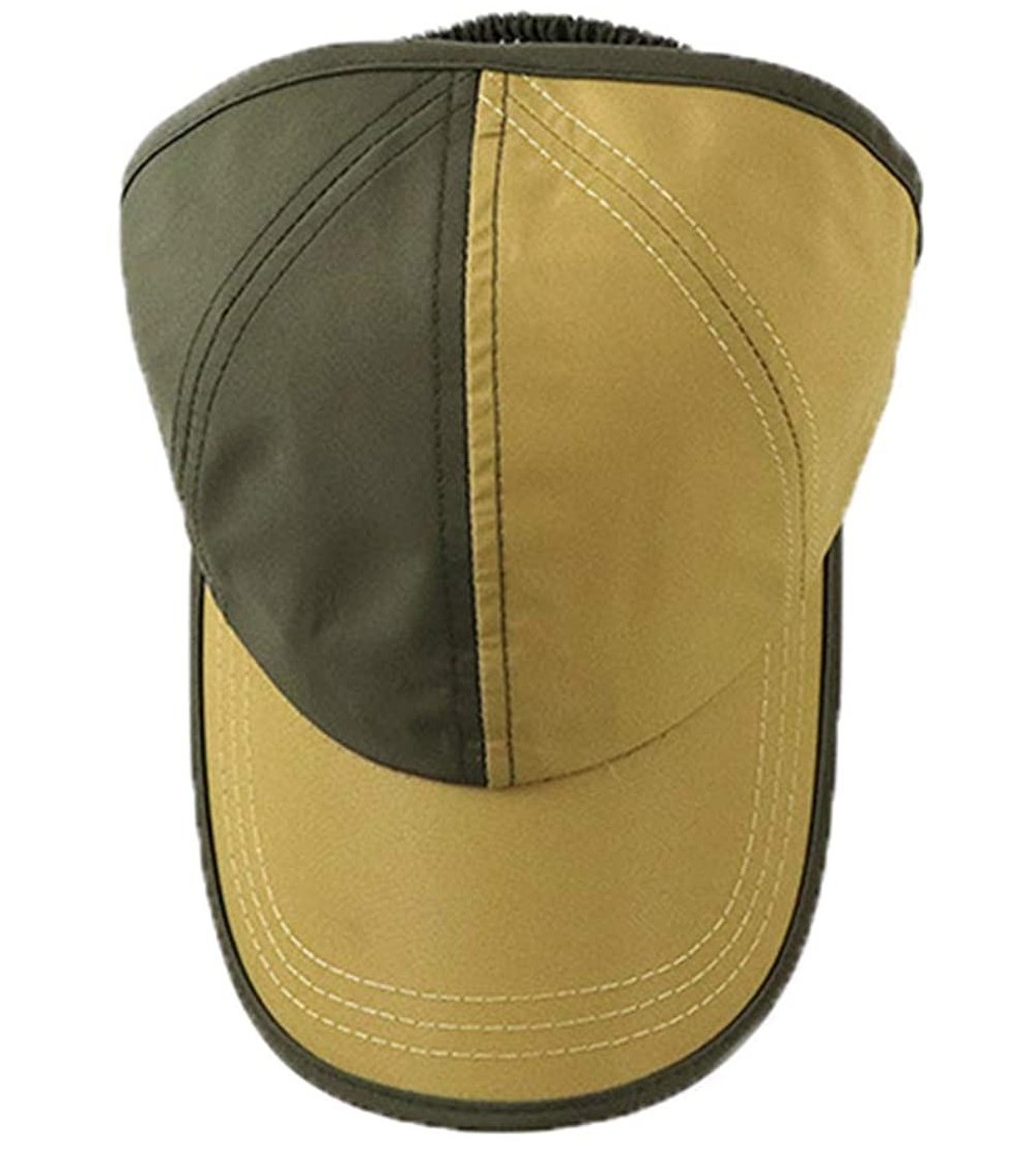 Baseball Caps Women's Summer Ponytail Half Baseball Cap Sunshade Outdoor Sports Hat - Army Green&ginger - CO18YU6ACSX $19.18