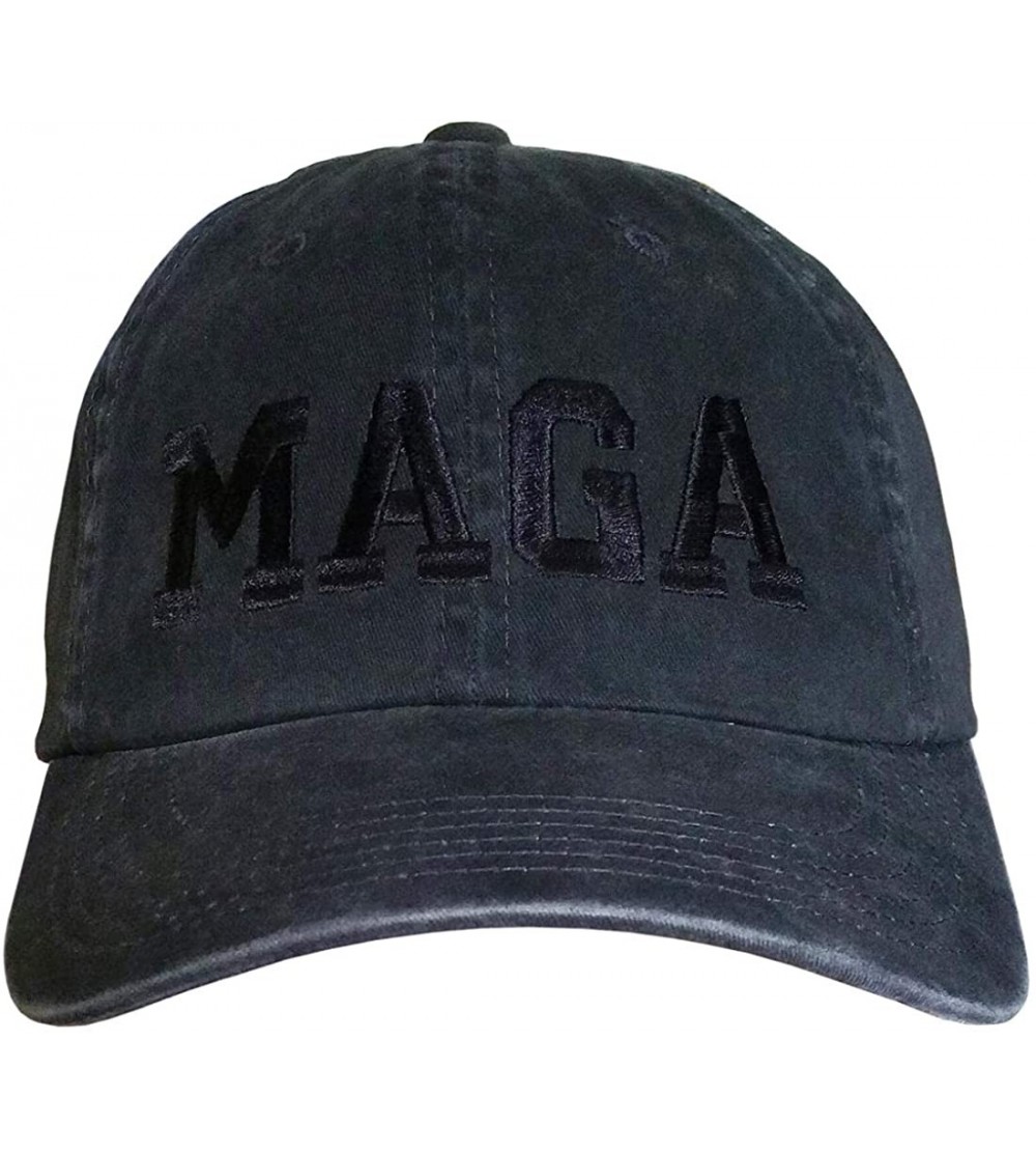 Baseball Caps MAGA Hat - Trump Cap - Distressed Black/Maga-black - CW18XWTE0D6 $16.82