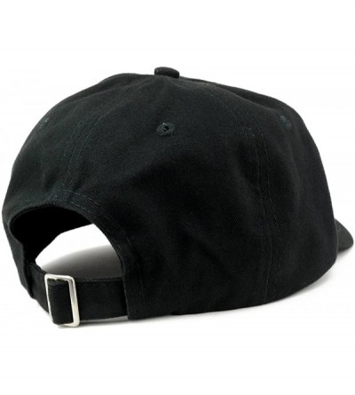 Baseball Caps Hangry Embroidered 100% Cotton Adjustable Cap - Black - CT12IZK8KWD $33.84