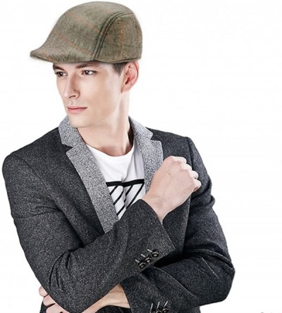 Baseball Caps Classic Herringbone Newsboy Hunting Headwear - Coffee - CU12N0FW662 $13.35