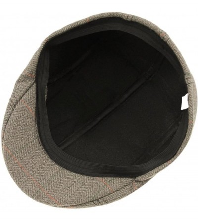 Baseball Caps Classic Herringbone Newsboy Hunting Headwear - Coffee - CU12N0FW662 $26.35