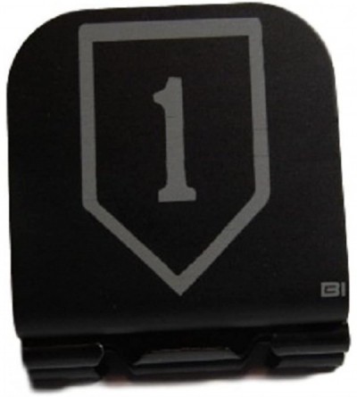 Baseball Caps 1st Infantry Division Patch Laser Etched Hat Clip Black - CY12GDBRFXV $28.53