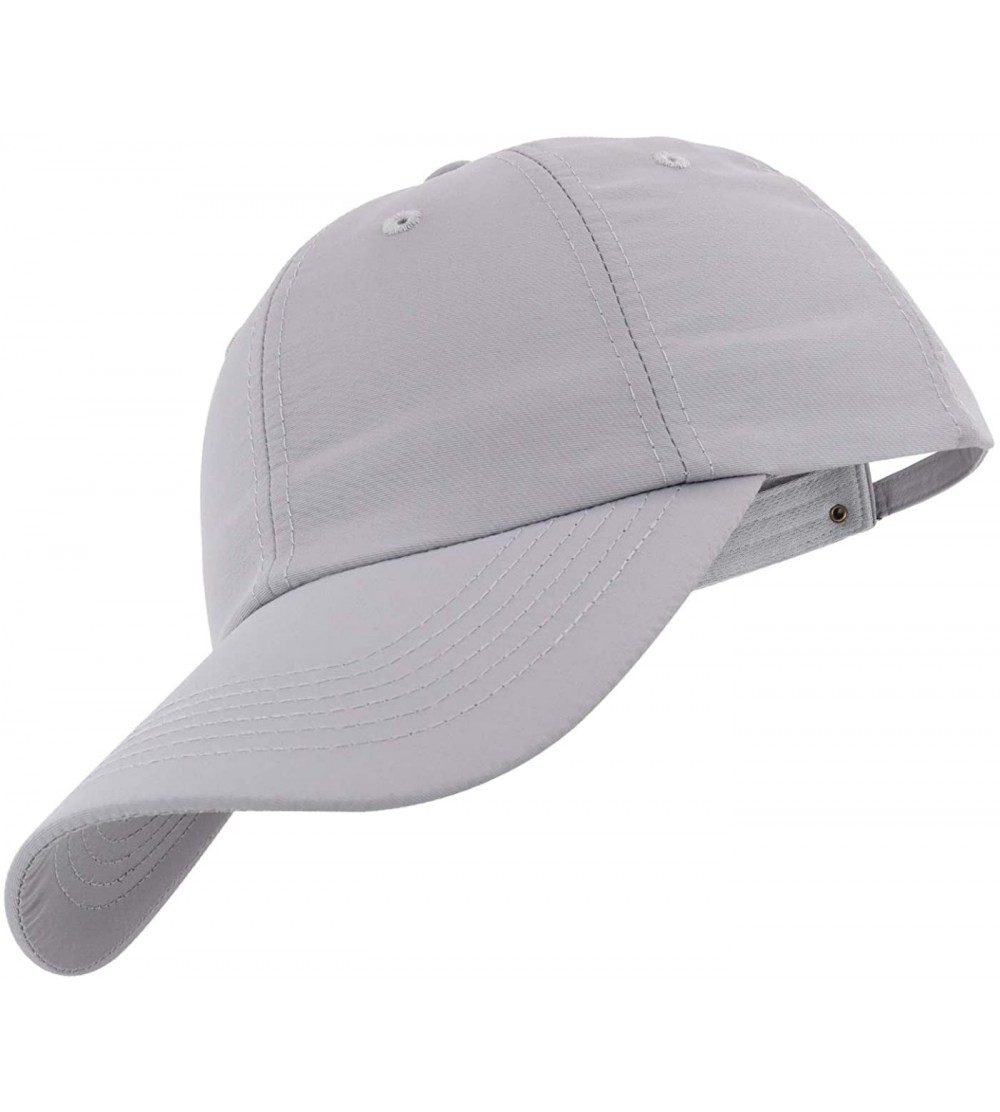 Baseball Caps 7-7 1/2 Quick Dry Breathable Ultralight Running Hat for Sport - Pure - Grey - CT18UYQ4ULT $12.03