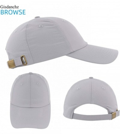 Baseball Caps 7-7 1/2 Quick Dry Breathable Ultralight Running Hat for Sport - Pure - Grey - CT18UYQ4ULT $12.03