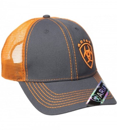 Baseball Caps Men's Clean Orange Corner Logo - Orange/Gray - CI12FV2MLC3 $44.90