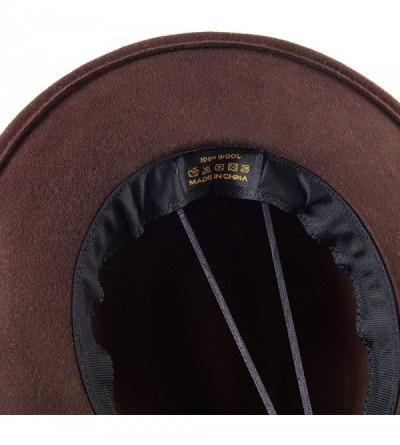 Fedoras Fedora Hats for Women DIY Band Belt Buckle Wool or Straw Wide Brim Beach Sun Hat - C218ZIODLTH $43.48
