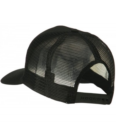 Baseball Caps US Navy Retired Circle Patched Mesh Cap - Black - CY11QLMMTCF $14.28