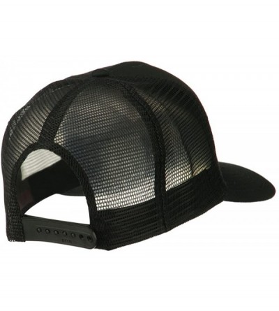 Baseball Caps US Navy Retired Circle Patched Mesh Cap - Black - CY11QLMMTCF $14.28